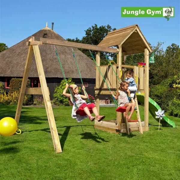 Jungle Gym Club legetårn komplet inkl. swing module xtra ekskl. rutschebane