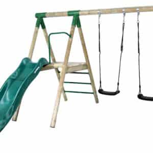 Hörby Bruk Træ Active Gyngestativ med rutchebane